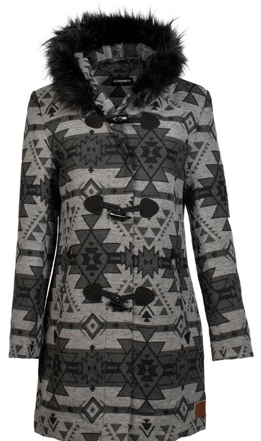 Hooey * | Best Sellers Hooey Ladies Aztec Jacket With Hood