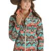 Hooey * | Clearance Sale Powder River Womens Aztec Softshell Jacket