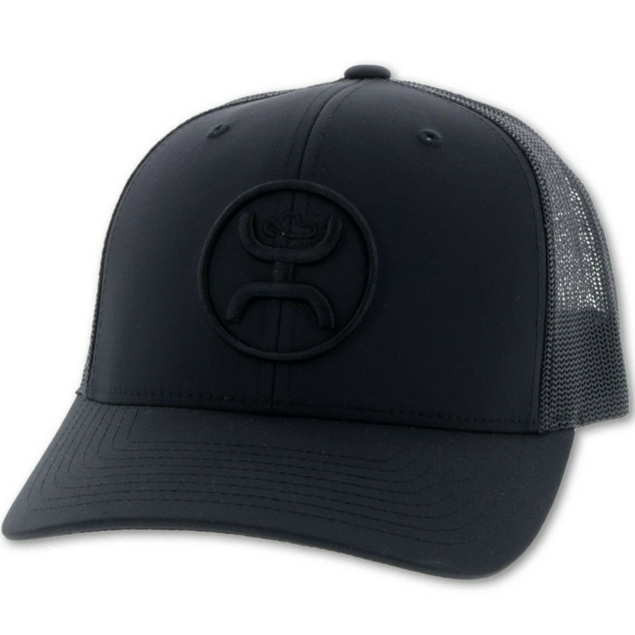 Men * | Opening Sales Hooey Classic "O" Black Trucker Cap