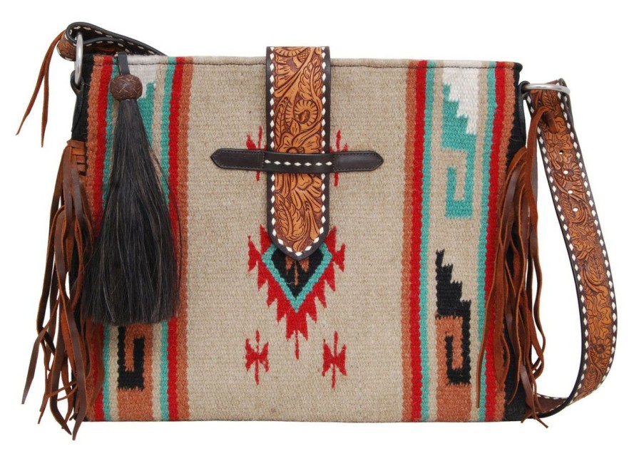 Accessories * | Outlet Belted Saddle Blanket Crossbody Tote