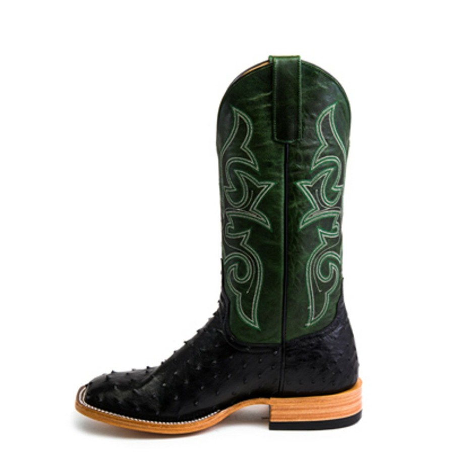 Men * | Outlet Horse Power Top Hand Black Full Quill Boot