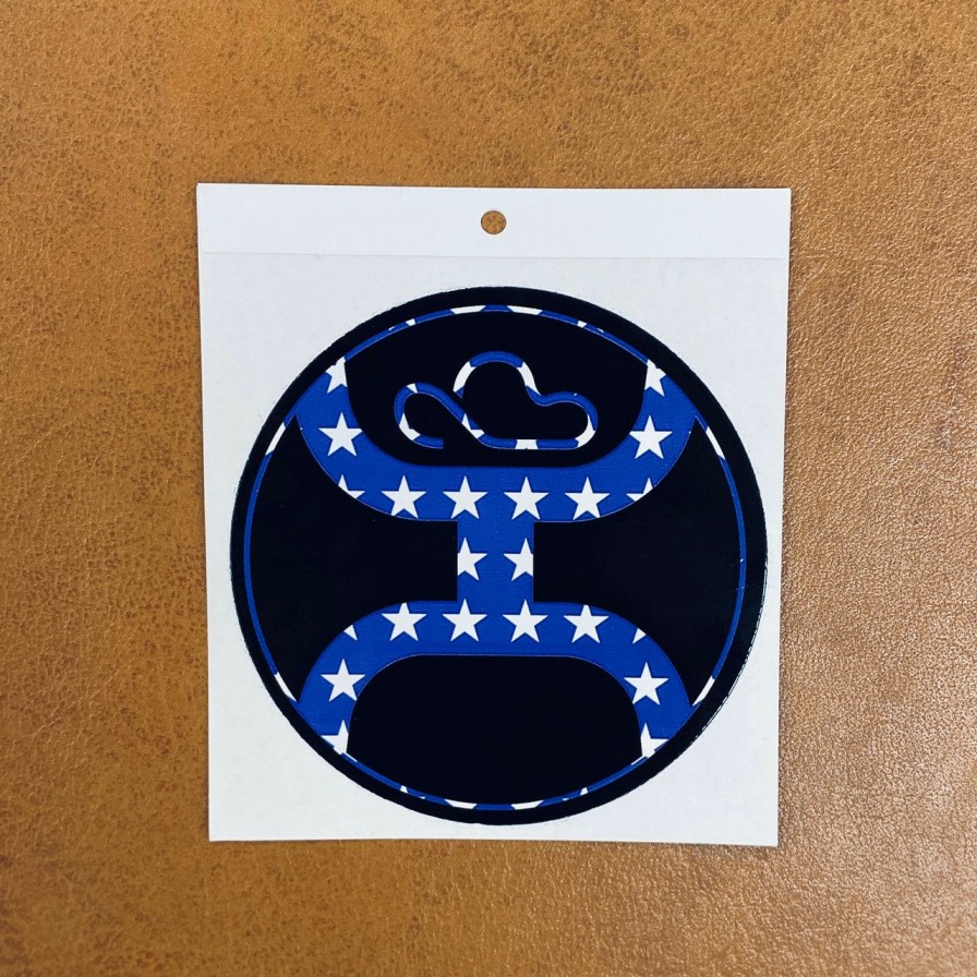 Accessories * | Quick Delivery Hooey Blue Stars Sticker