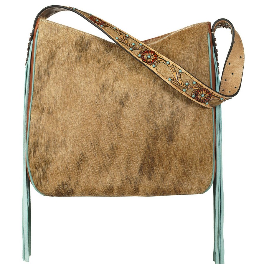 Accessories * | Promotions Ariat Lorelei Calf Hair Shoulder Bag