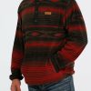 Men * | Best Sellers Cinch Men'S Red Fleece Pullover