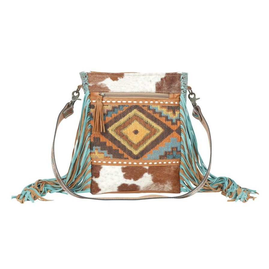 Accessories * | Promotions Myra Cowhide Fringe Bag