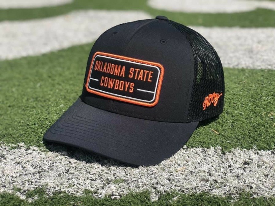 Men * | Online Discount Hooey Oklahoma State Youth Patch Cap