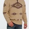 Men * | Promotion Cinch Mens 1/4 Zip Sweater