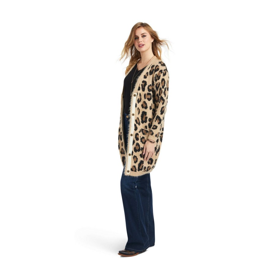 Women * | Outlet Sale Ariat The Cats Meow Sweater