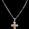 Men * | New Silver/Copper Cross Necklace