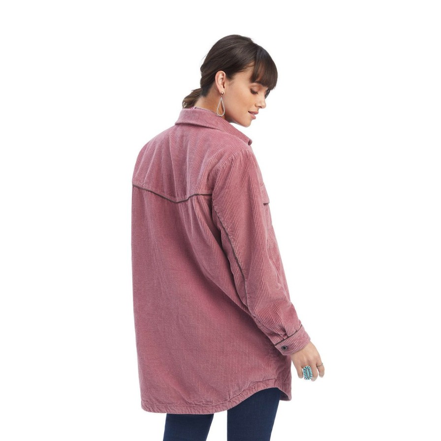 Women * | Limited Edition Ariat Women'S Corduroy Shacket