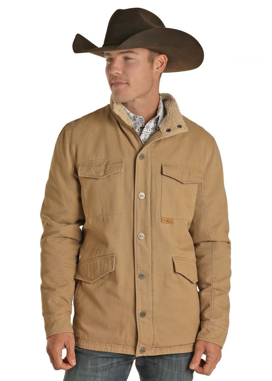 Men * | Less Expensive Powder River Outfitters Canvas Jacket