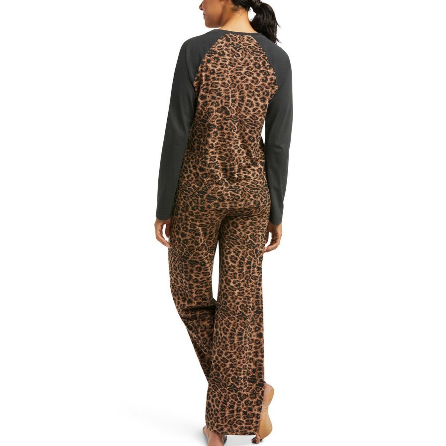 Women * | Outlet Sale Ariat Cheetah Pajama Set