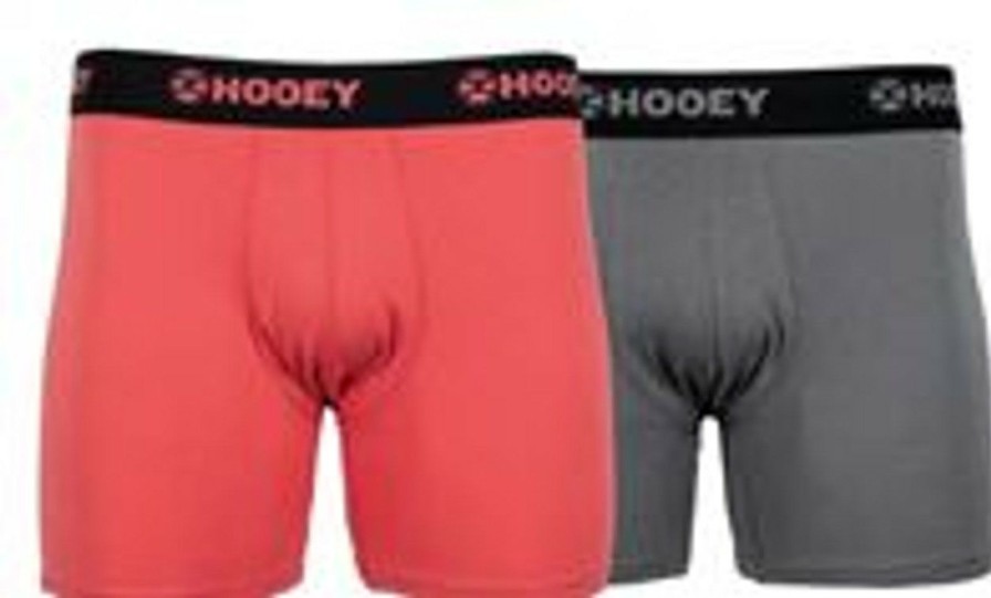 Accessories * | Promotions Hooey Briefs 2Pk Watermelon And Grey