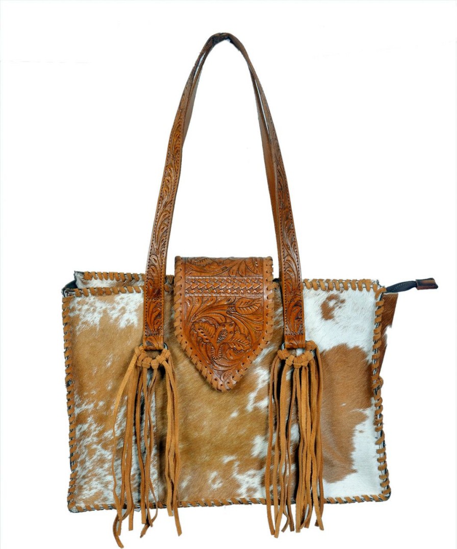 Accessories * | Online Discount Whipstitch Hair-On Tote Bag