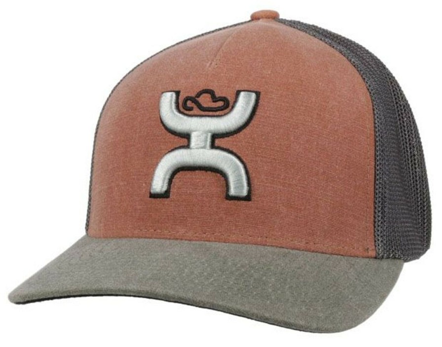 Accessories * | Limited Edition Hooey Coach Rust Flexfit Cap